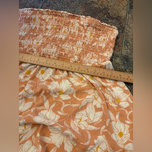 Torrid slub smocked floral tube top babydoll size 3X plus size - Picture 5 of 9